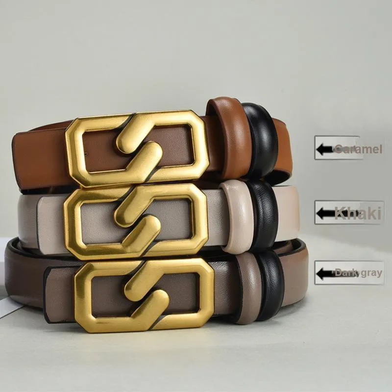 TUCANO Cow Split Leather Belts Women's 2.3cm-4