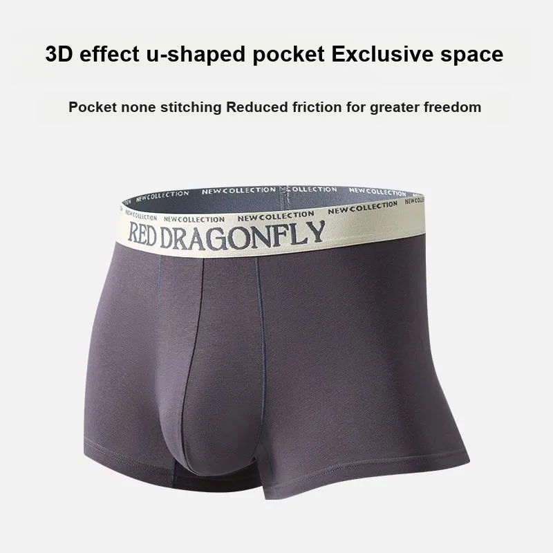 RED DRAGONFLY Underpants Men's 4 Pack Gift Box Set-2