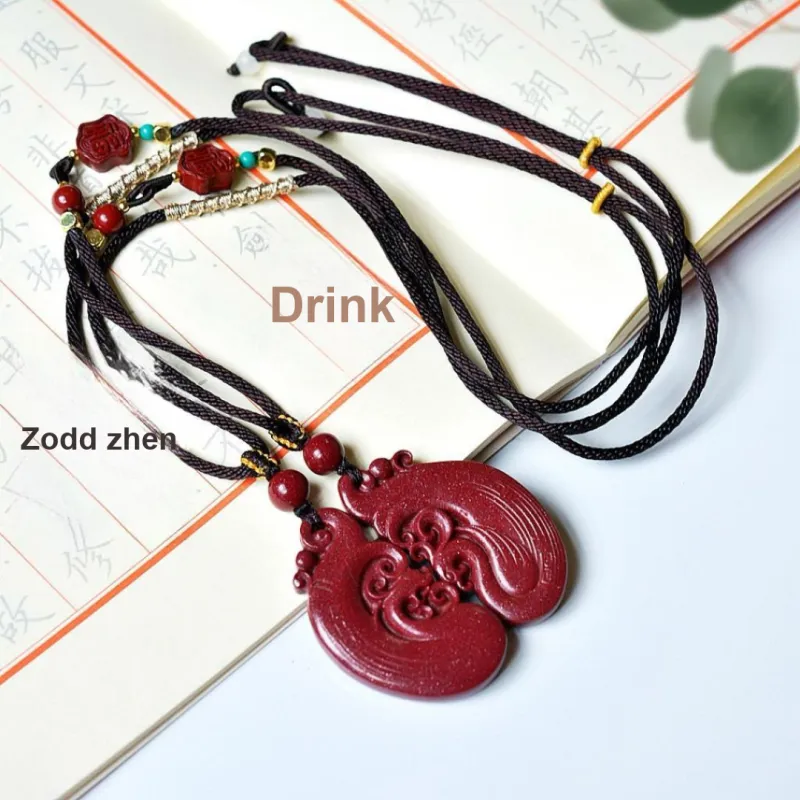 Artisan Lock Heart Jade Necklaces Unisex-6