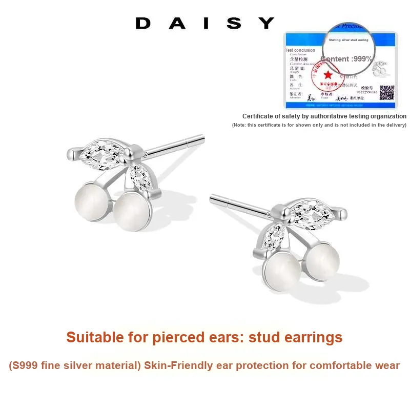 Daisy Dream Full Sterling Silver Stud Earrings Women's-2