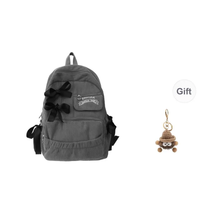 Yalu Corduroy Backpack Unisex Multicolor-12