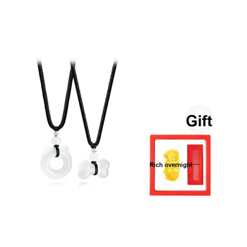 CHONGQINGJINDIAN Цветное стекло Ожерелья Унисекс