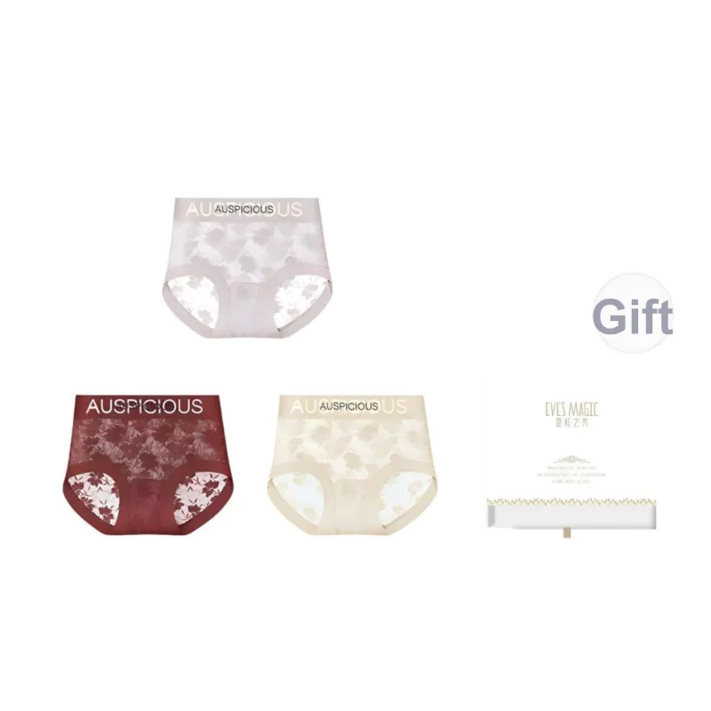XIA.WA.ZHI.XIU Underpants Women's 3 Pack Gift Box Set-59