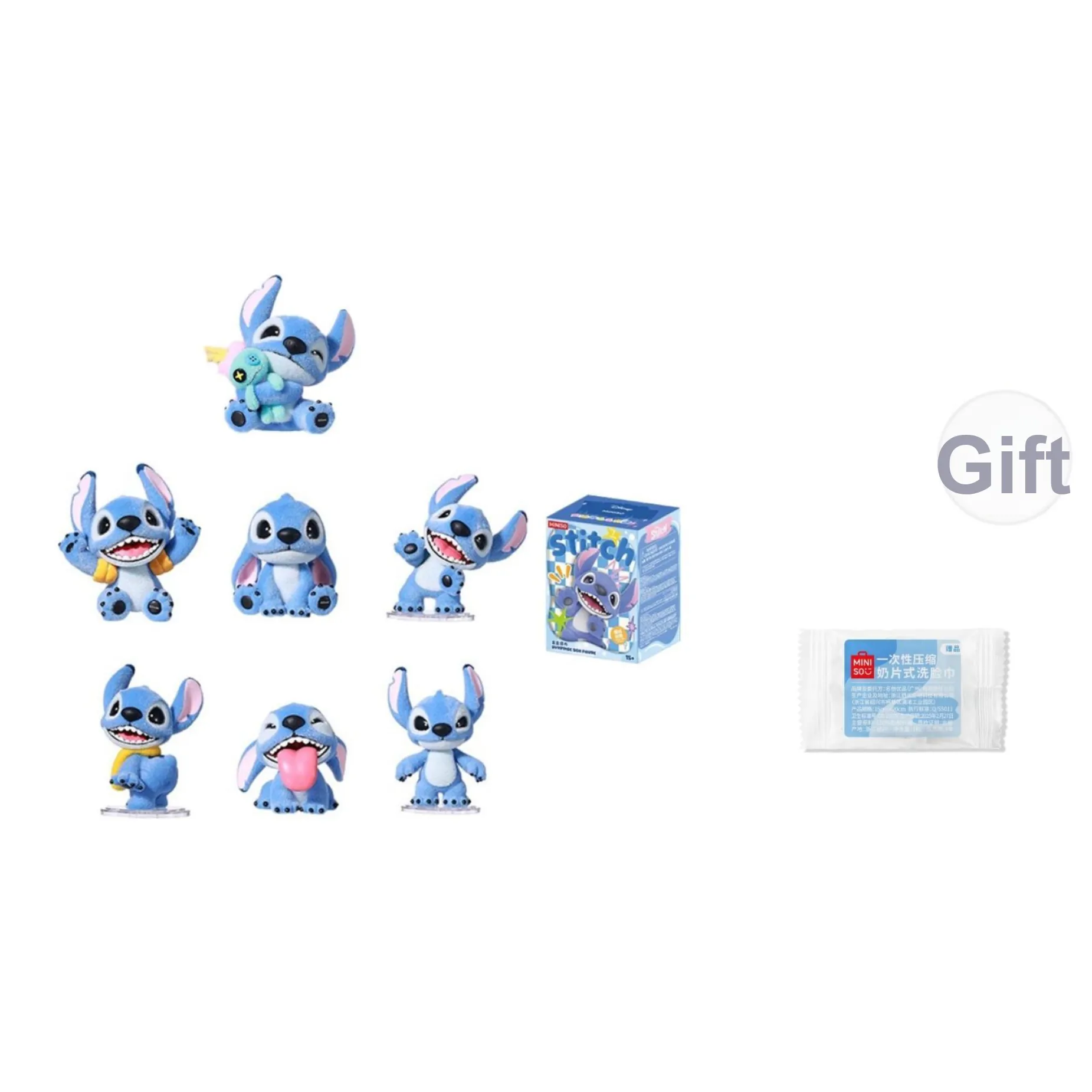 Miniso X Disney Stitch Lilo Stitch Collection Слепые коробки Один Mystery Коробка Целая коробка 6 шт