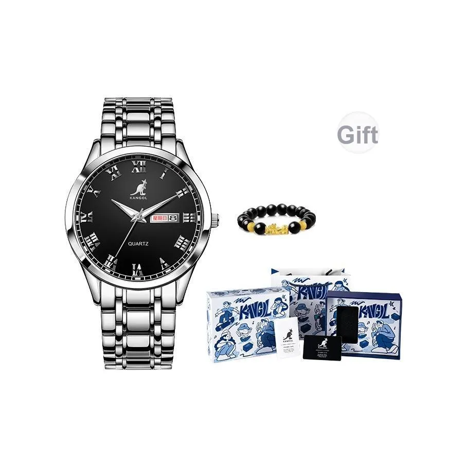 KANGOL Кварцевый механизм ремешок из нержавеющей стали мужские часы многоцветный циферблат