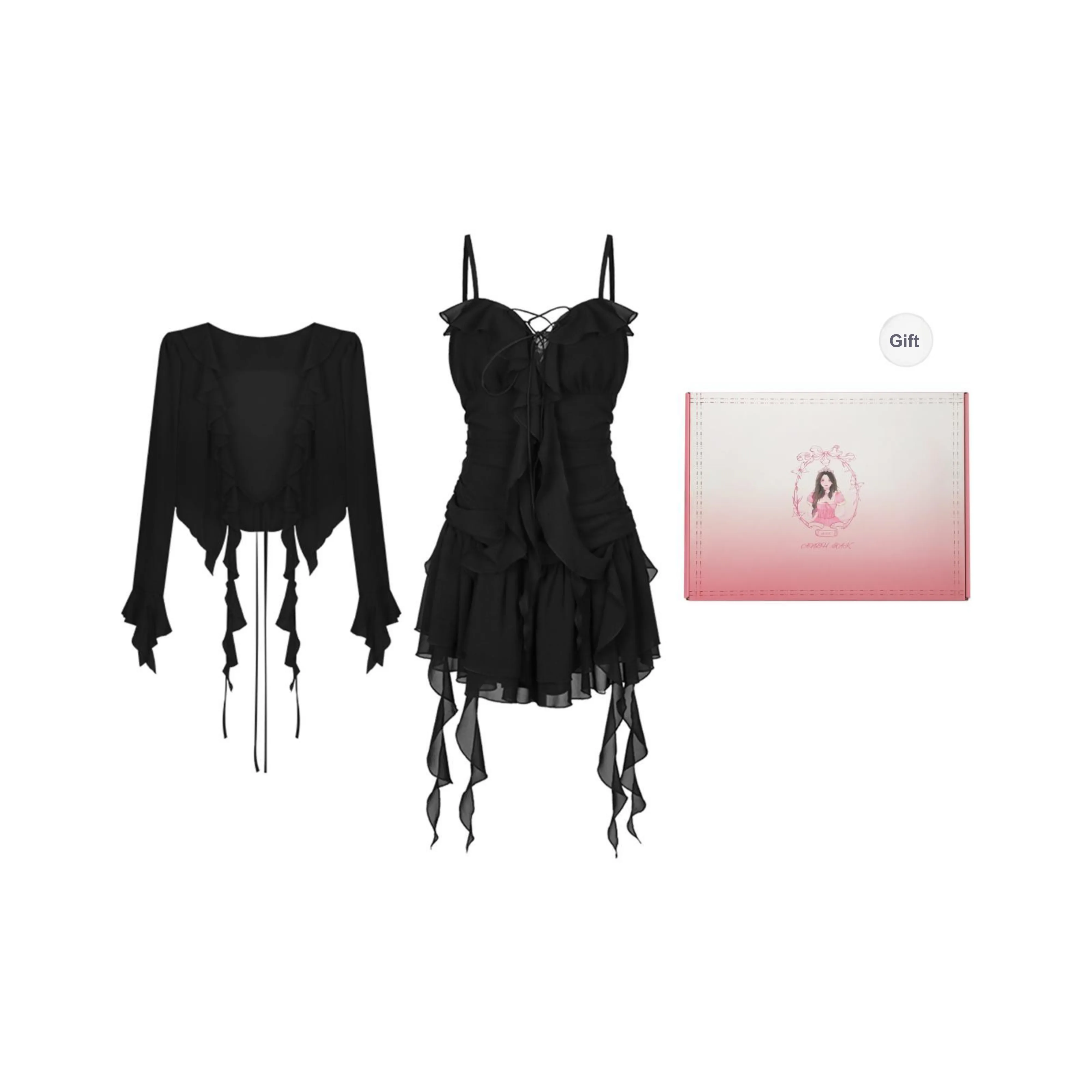 Annie The Темный Child Комплект с юбкой Женские Черный