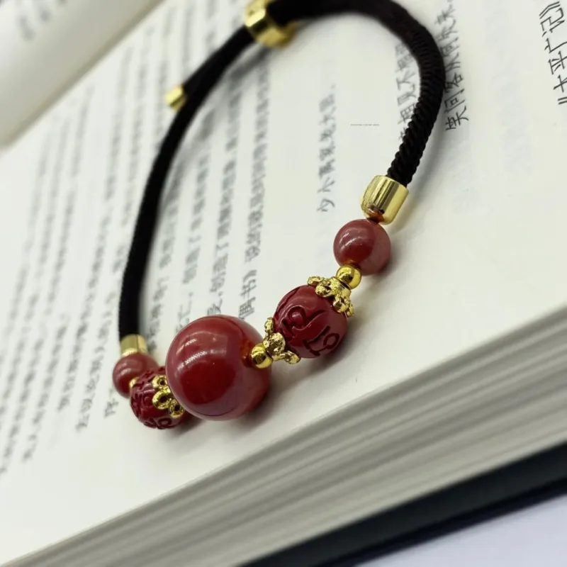 Noritake Reconstructed Cinnabar Jade Necklaces Unisex-10