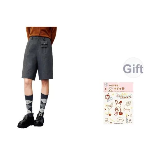 ZIHAN Темно-серые Повседневные Шорты для Женщин