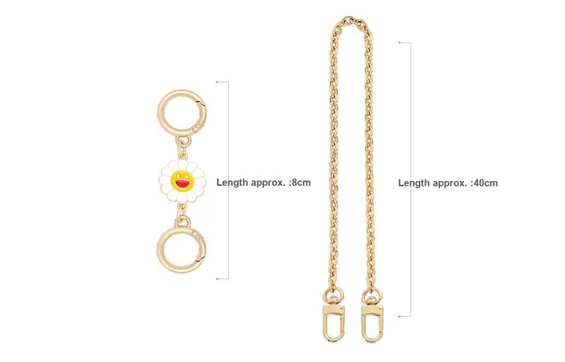 GUYI Metal Bag Accessory Bag Strap Women's Gold Tone-43