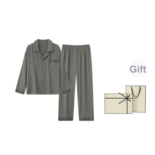 Maultiay Пижамный комплект Подарочная коробка Весенний и Осенний Мужской