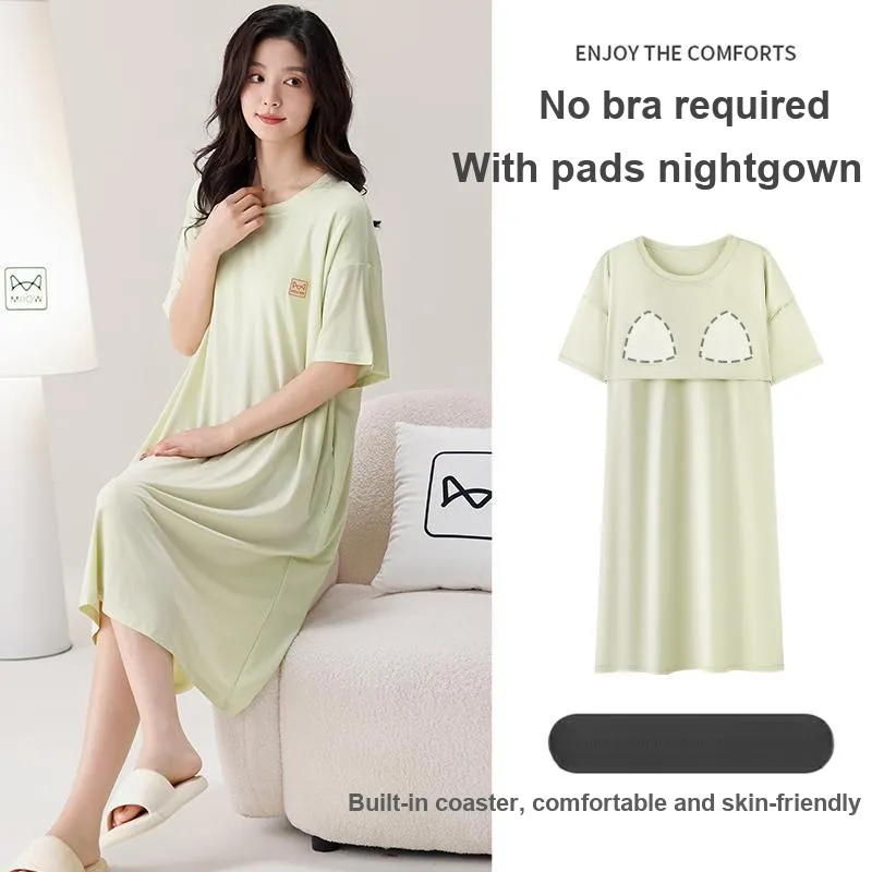 MIIOW Nightgown Women's Light Green-1