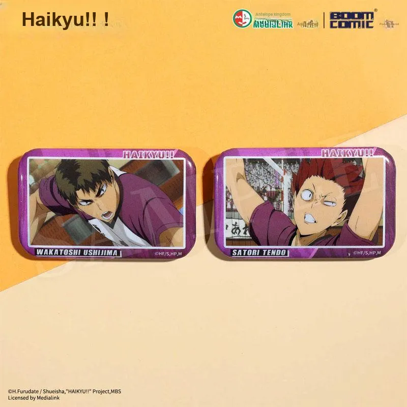 BOOM COMIC Shoyo Hinata, Ryunosuke Tanaka, Tobio Kageyama Haikyuu!! S3 Keyframes Badges-9