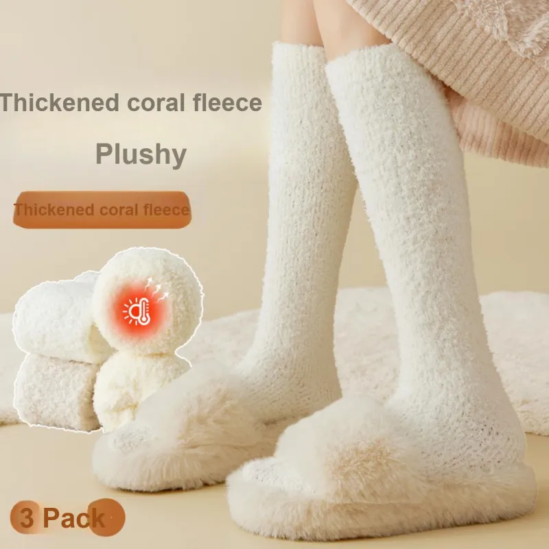 MIIOW Knee High Socks Women's 3 Pack Mixed Color-1