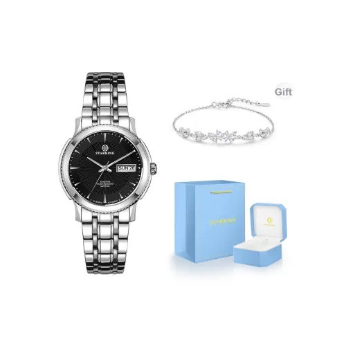 STARKING Workplace Collection Автоматический Механический Механизм Нержавеющая Сталь Ремешок Часы Женские Белый Циферблат