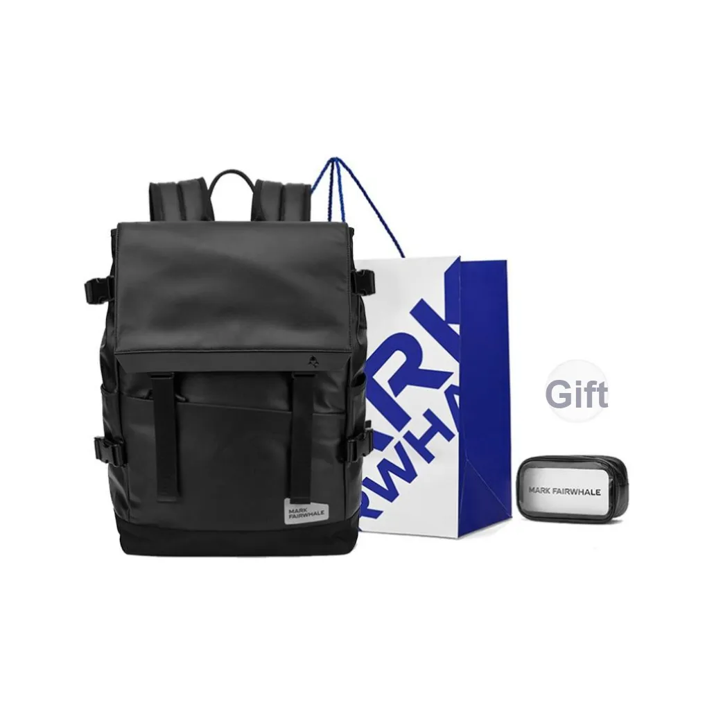 FAIRWHALE Wind Style Collection Fabric Laptop Bag Lightweight Backpack Regular Men's Black