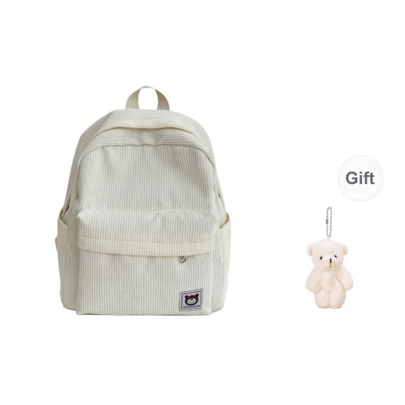 URBAN FOREST Corduroy Backpack Unisex Multicolor-17