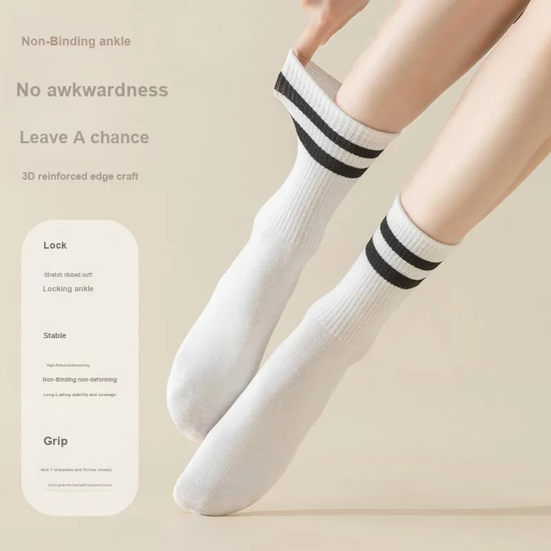 MIIOW Trend Party Series Mid Calf Socks Women's Shopping Bag 5 Pack-4