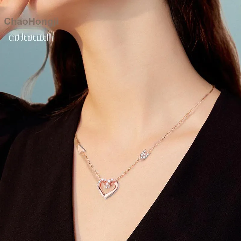 CHAOHONGJI S925 Silver Necklaces Women's-10