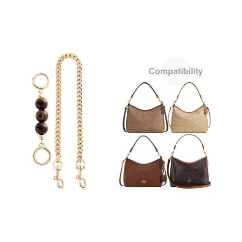 Ingenuity Handmade Металл Сумка Ремень Женский Золотистый Тон Белый Тон