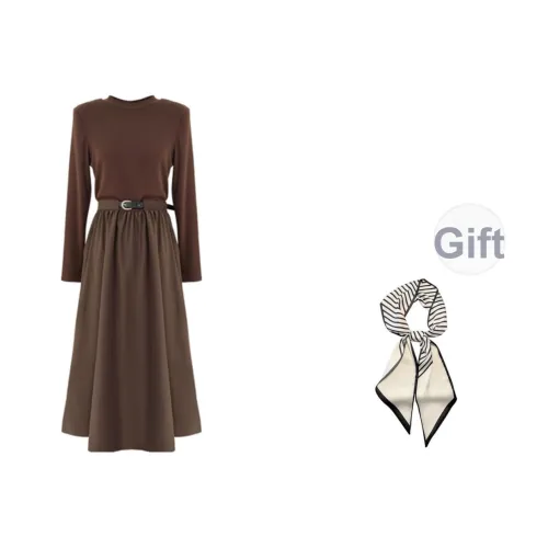 SYEEE WITH U Длинное платье с длинными рукавами женское