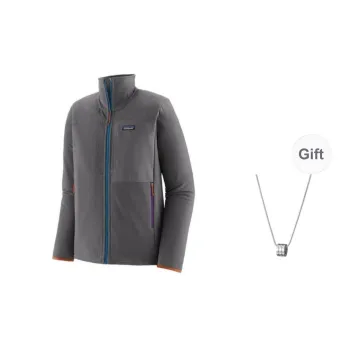 Patagonia Jackets Coats Men's Forged Grey With Free Necklaces