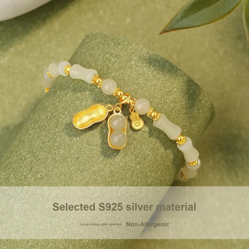 Andaozi Hetian Jade Bracelets White Jade Unisex-3