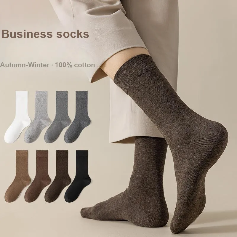 MIIOW Knee High Socks Men's 5 Pack-3
