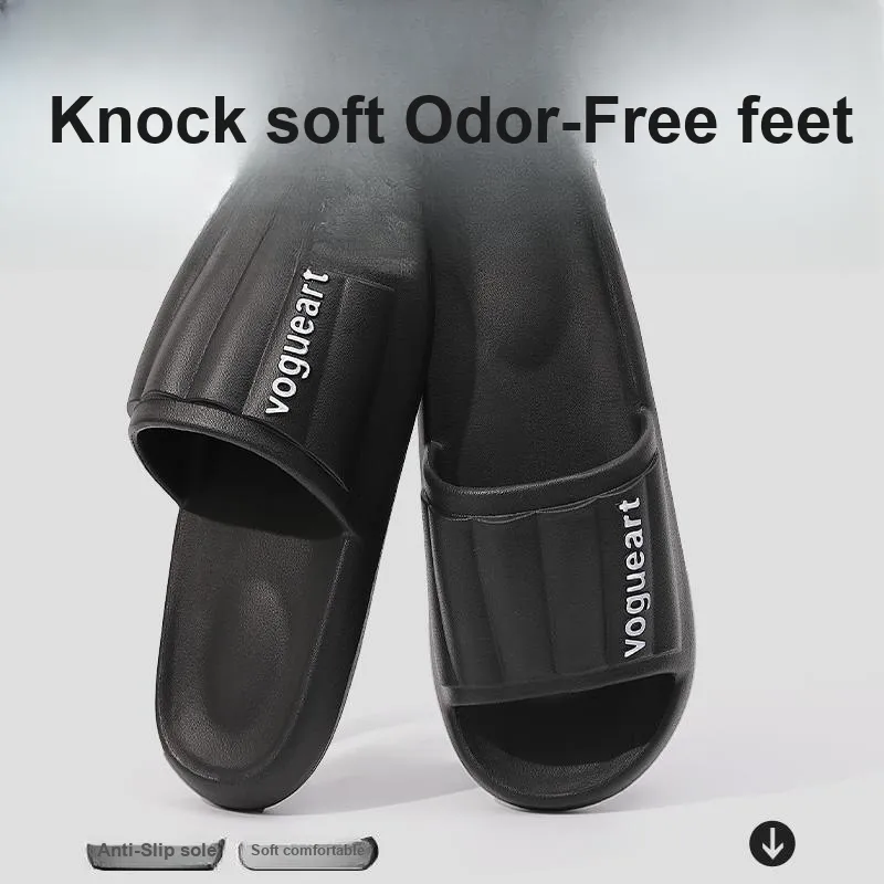 Foot Recreation Home Practical Summer Slip Resistant Quiet Bathroom Bathing Soft Sole Slippers-37