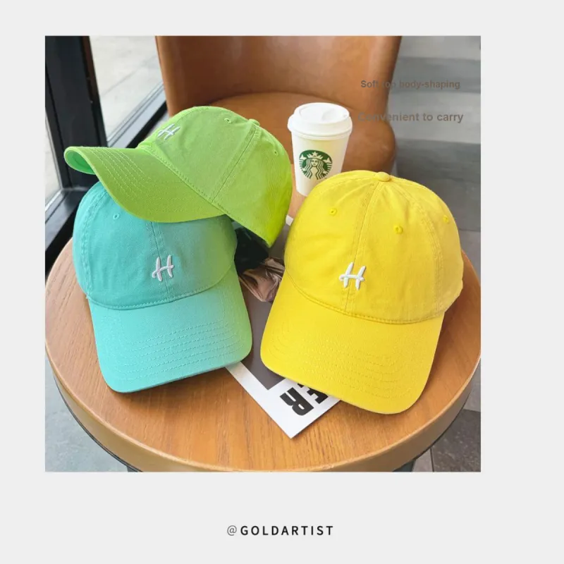 Gold Artist Cotton Baseball Caps Unisex-2
