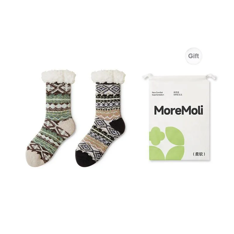 Moremoli Mid Calf Socks Women's Shopping Bag 2 Pack-3