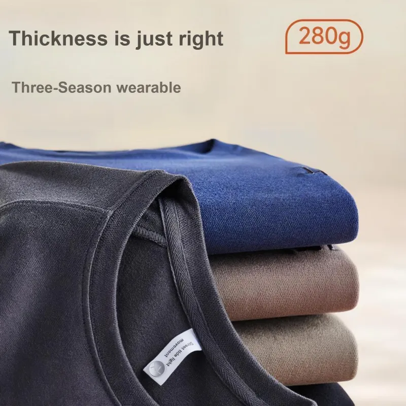 Cotton Gene Thermal Tops Men's Combo Set-13