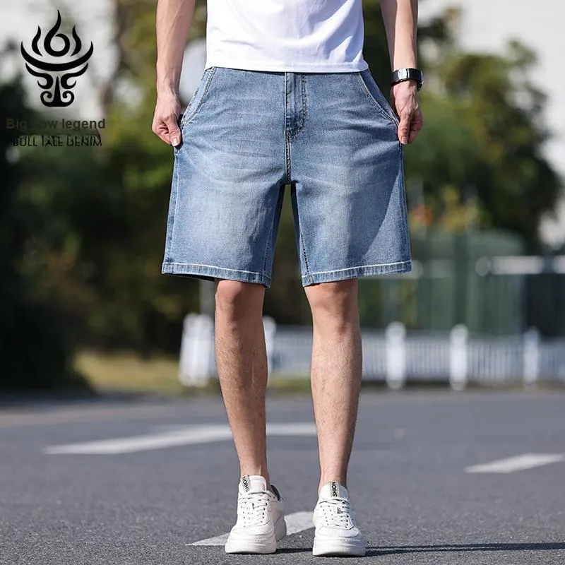 DANIUCHUANSHUO Denim Shorts Men's-4