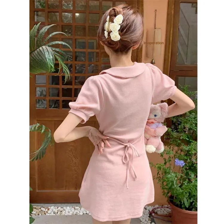 GUOZHEN Short Sleeved Dress Women's-4