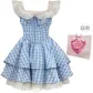 Blue Plaid Dress+Box