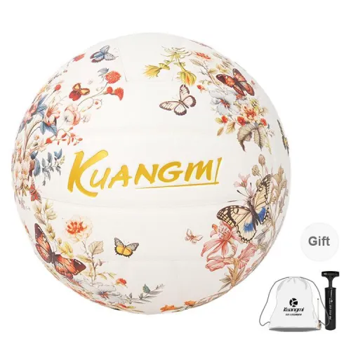 Kuangmi PU Size 5 Volleyball Unisex White