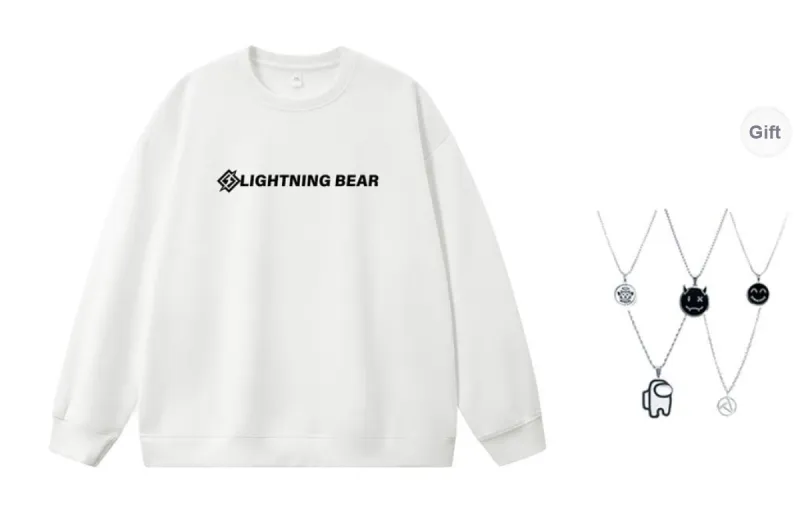 LIGHTNING BEAR Sweatshirt Unisex-4