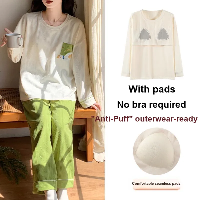 Mulong Family Pajama Set Women's Apricot-1