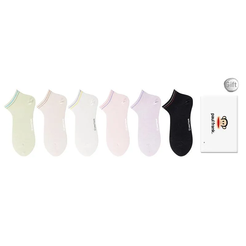 PAUL FRANK Ankle Socks Women's Box 6 Pack-0