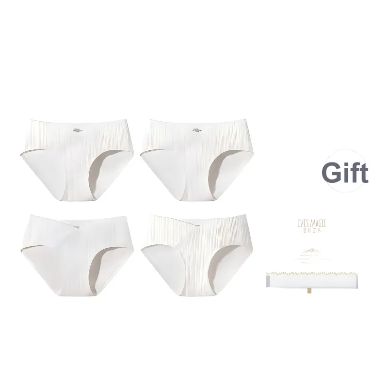 XIA.WA.ZHI.XIU Underpants Women's Shopping Bag 4 Pack-3