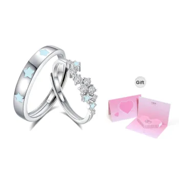 MINTLEAF S925 Silver Rings Unisex Silver White