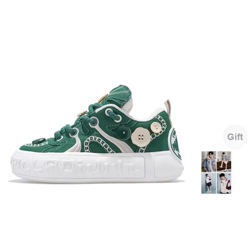 Palladium Skate Skateboard Shoes Unisex Low-Top Eden Garden Green/White