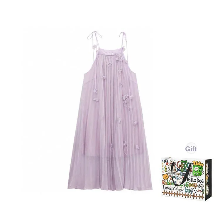 ZVJH Slip Dresses Women's Purple