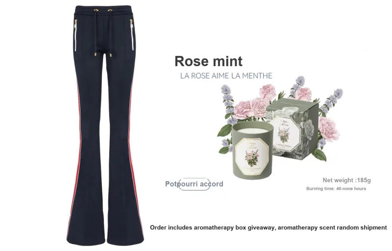 BALMAIN Flared Jersey Trousers-5