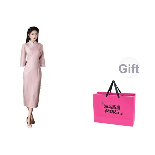 MORii Длинное платье с длинными рукавами женское