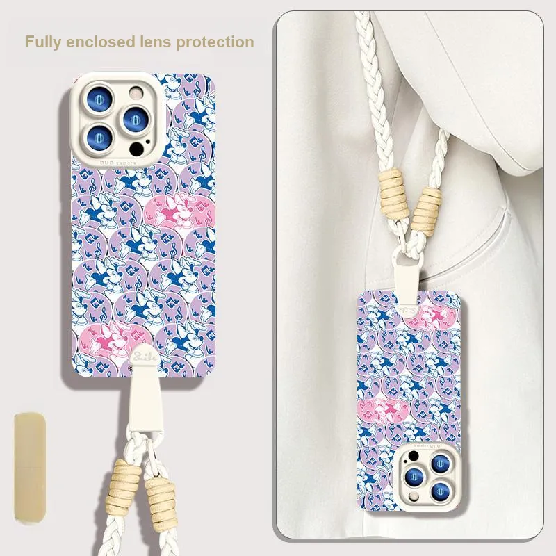 Disney Silicone Material Cute Advanced Touch Portable Phone Cases Compatibility Apple 16/15/14/plus/13/12/11/pro/ma-3