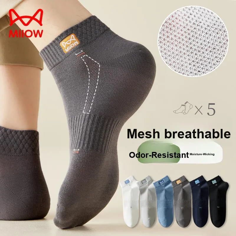MIIOW Cool One Summer Series Ankle Socks Men's 5 Pack-59