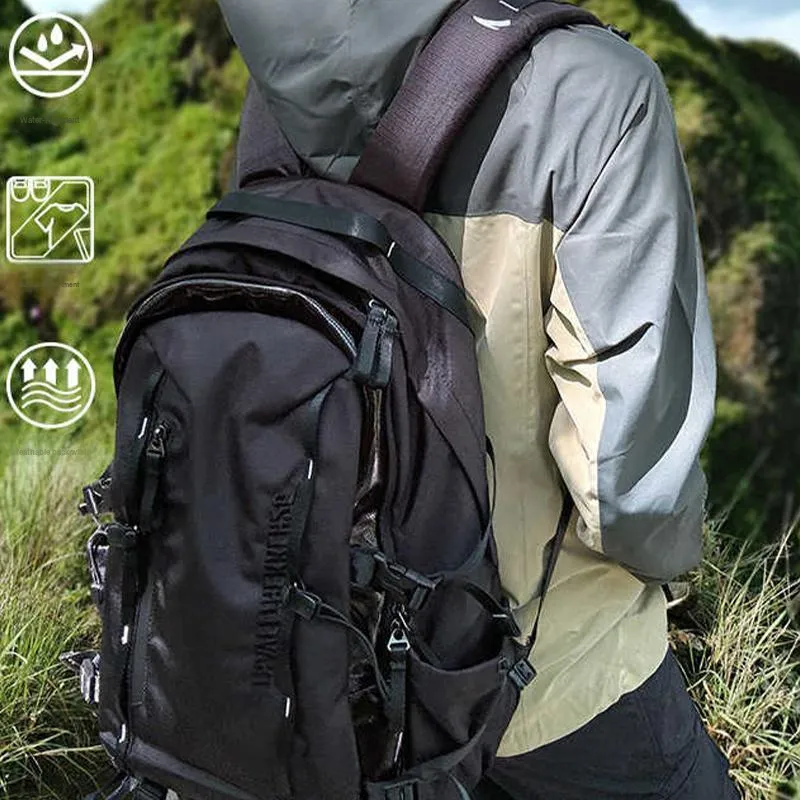 Anta Polyester Outdoor Baichuan Mountaineering Bag, Backpack Unisex Black-5
