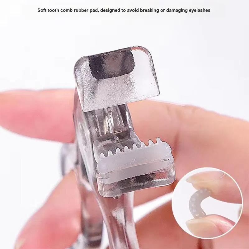 JIANYINGSHU Toothed Eyelash Curler Designed To Fit The Eye Shape Gentle On Eyelashes Natural Look Easy To Use Warped-13