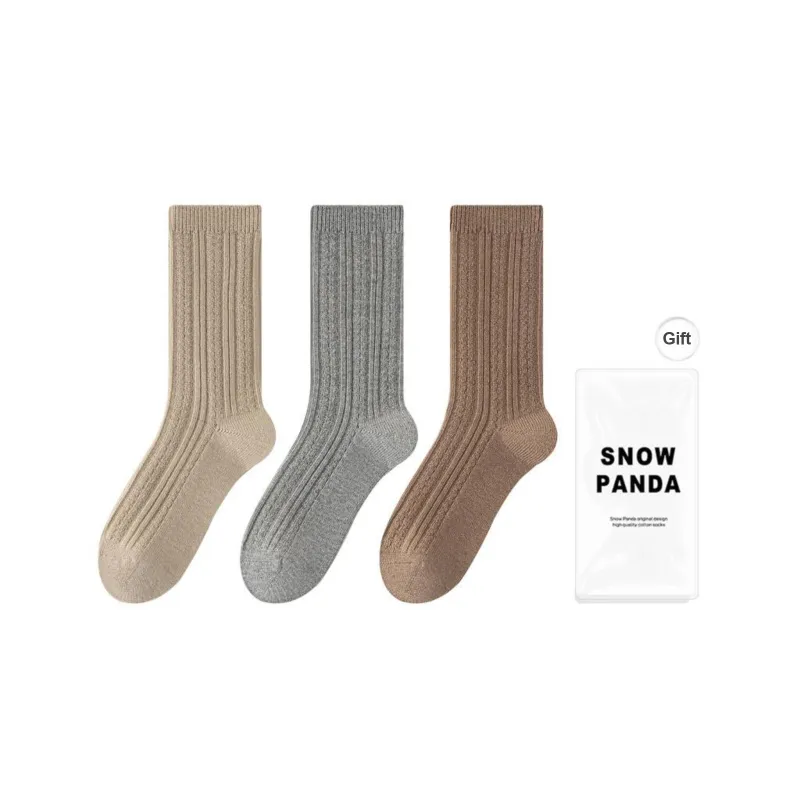 XXLLG Mid-Calf Socks Women's 3 Pack-8