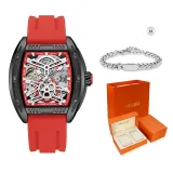 MN8601G Black Red[Orange Box+Cuban Bracelet]
